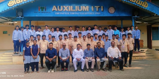 A one-day workshop  at Auxiliam ITI Tirupattur