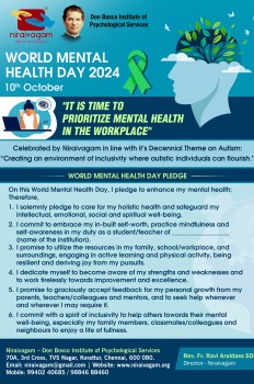 World Mental Health Day  Pledge