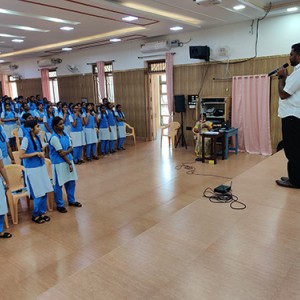 Animation for the students of Immaculate Heart of Mary Girls Hr. Sec. School, Pondicherry