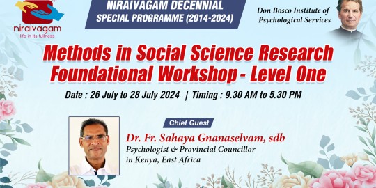 Methods in Social Science Research Foundational Workshop- Level One