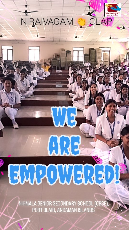 NIRAIVAGAM CLAPS for Motivation